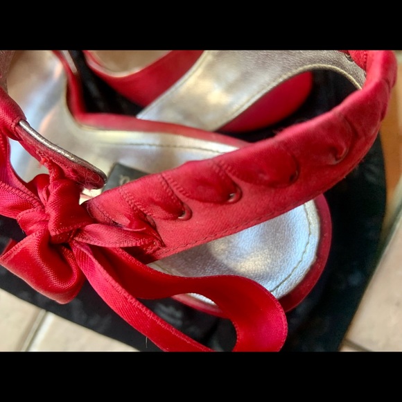 STYLE & CO. red ribbon 👠 heels - Picture 8 of 14